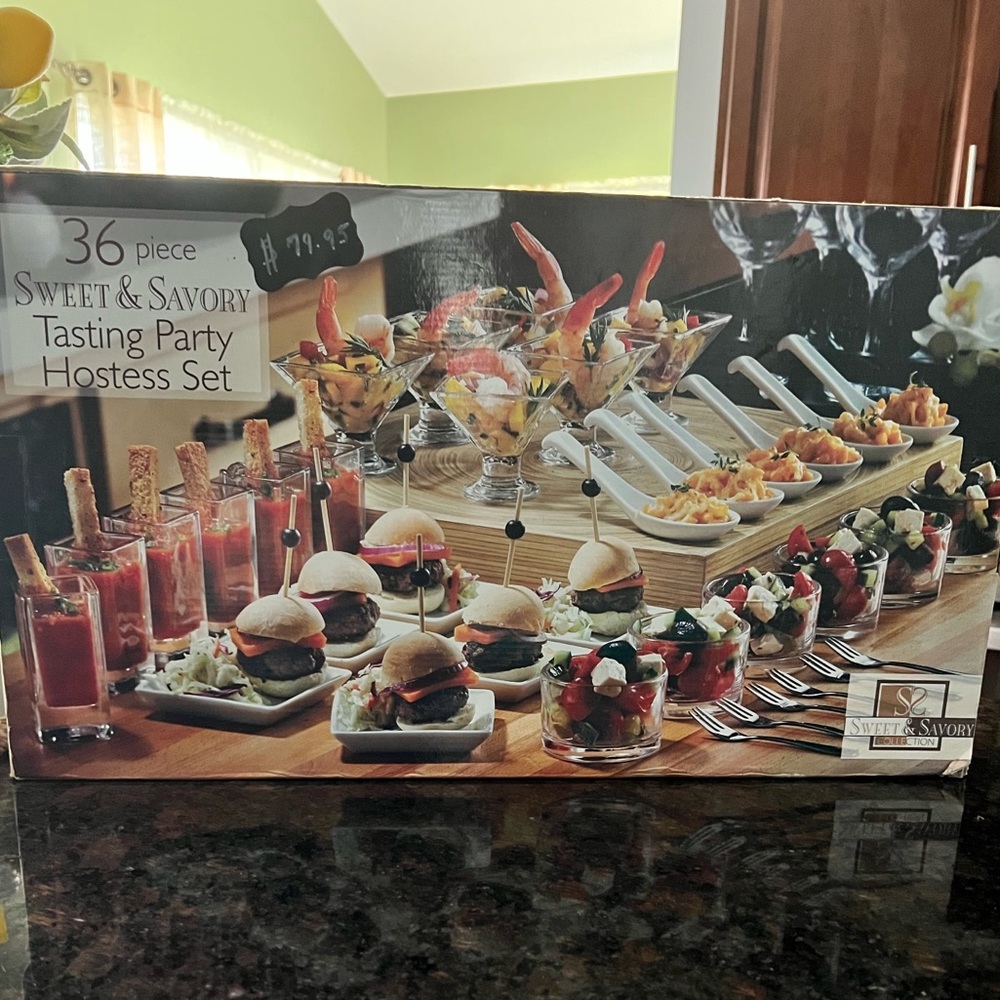 36 piece Sweet & Savory Tasting Party Hostess Set